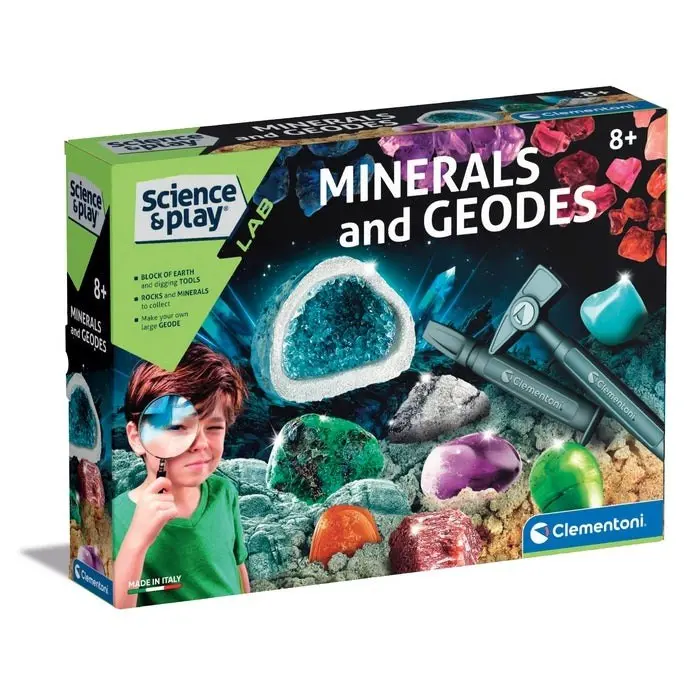 Clementoni Set shkencor Science & Play Build Minerale dhe gjeoda, me kristale – foto 2