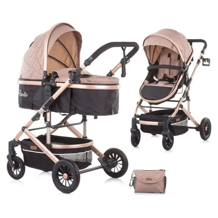Karrocë kombinuese CHIPOLINO Estela 2 në 1, deri në 15 kg, humus, KKES02203HU