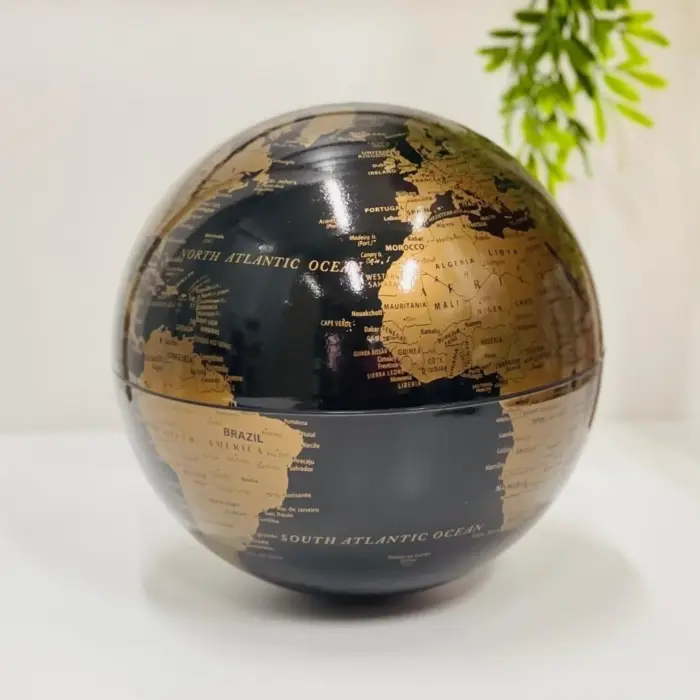 Светлечки глобус со ротација и шарено осветлување, дијаметар 14 cm – слика 3