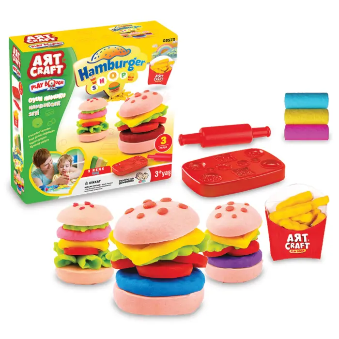 MODELING CLAY SET SMALL HAMBURGER 150 g