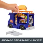 Hot Wheels Skate Taco Truck Play Case – пренослив сет за фингерборд со скејт парк