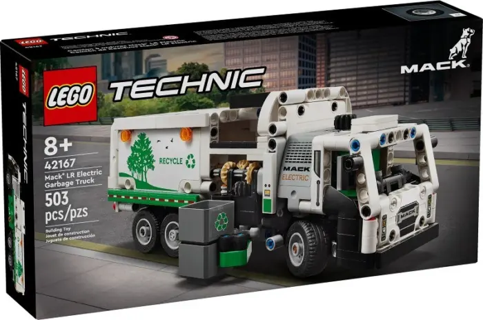 LEGO® Technic Камион за ѓубре Mack LR Electric (42167)