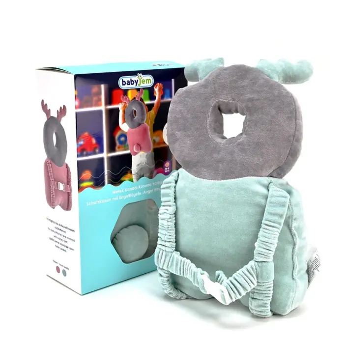 Babyjem Angel Wing head and back protection pillow, green (mint)