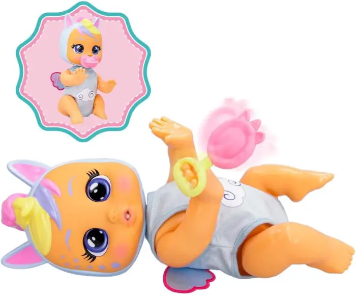Cry Babies Crawling Jenna – kukull bebe që zvarritet me 35 tinguj realistë
