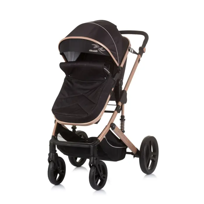 Baby Stroller Amore- Obsidian/Gold