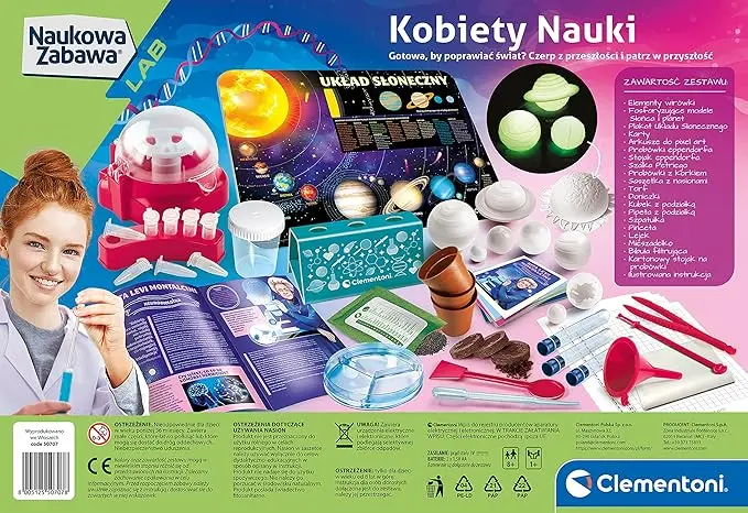 Clementoni – Set mësimor Scientific Fun Lab “Gratë në shkencë”