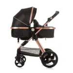 Baby Stroller Havana- Obsidian/Gold