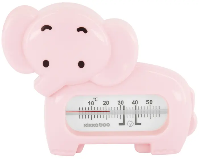 Kikka Boo Elephant bath thermometer in the shape of a baby elephant, pink Kikka Boo Elephant bath thermometer in the shape of a baby elephant, pink