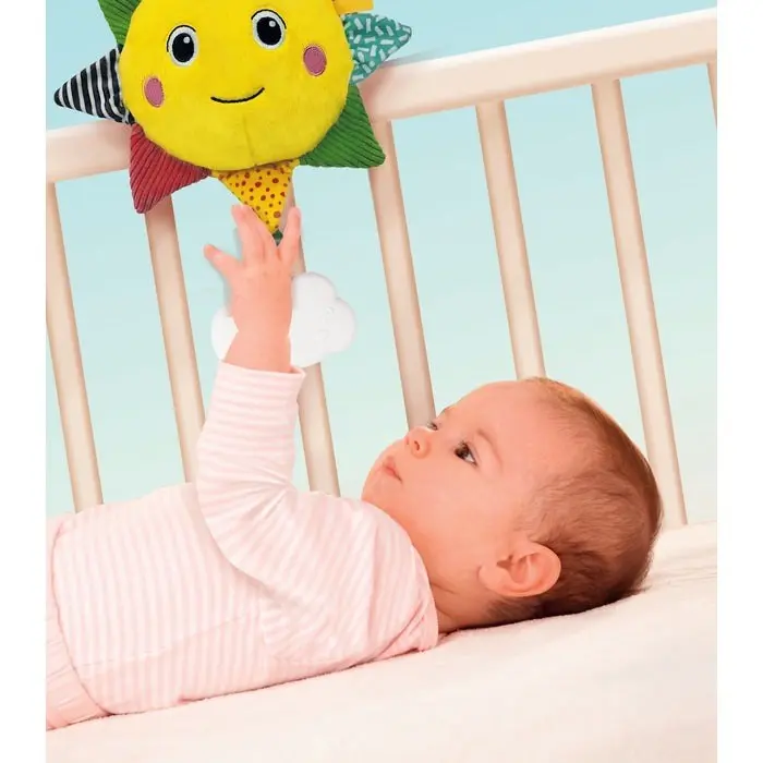 Clementoni Baby Мека музичка играчка Сонце Soft Sun за креветче – слика 3