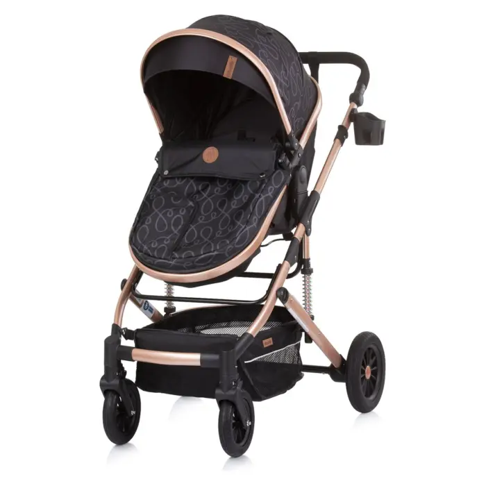 Chipolino Estelle 2-in-1 baby stroller, Ebony (black)