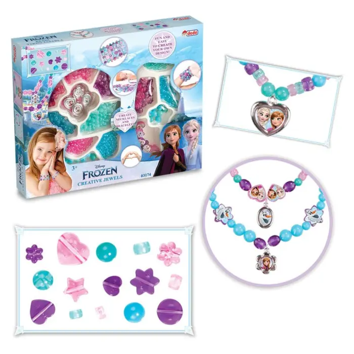 ak-03174-1 DEDE Сет монистри за накит Frozen во двојна кутија, 03174