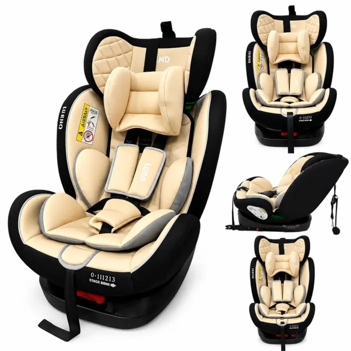 Baby Mascot Sediljë makine LUNO 360° me ISOFIX, 0–36 kg, krem