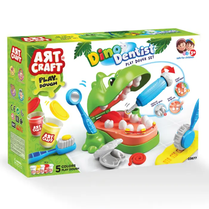 SET PLASTELINE – DINO DENTIST