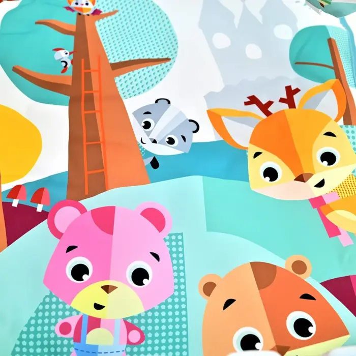 Kikka Boo Подлога за бебешка гимнастика со пијано Forest, сина – слика 4