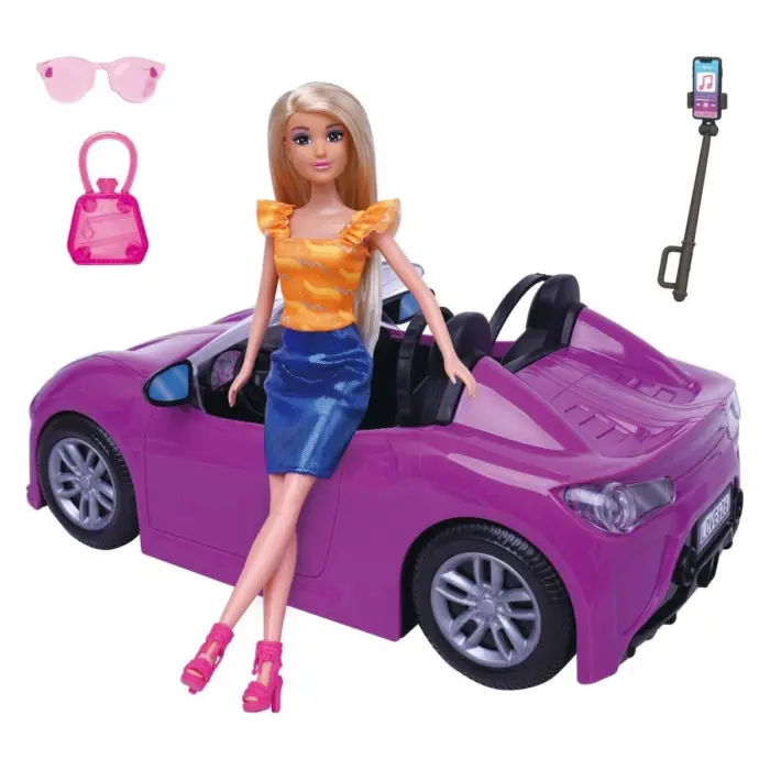 Masen Toys Кукла Anlily со спортски автомобил кабриолет и додатоци