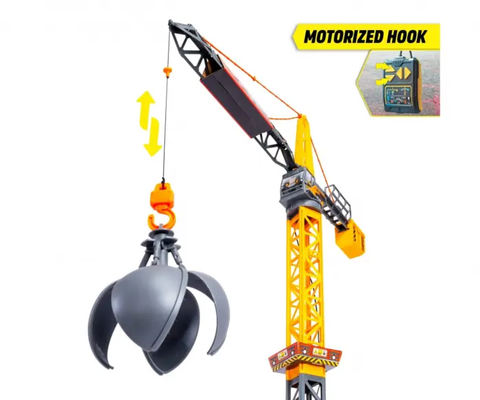 Dickie Toys Кран 110 cm со далечински управувач на кабел – слика 4