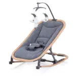 Velvet Baby Bouncer - Graphite