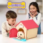 Little Live Pets – My Puppy’s Home Playset со интерактивно куче и 25+ звуци, вклучено куќичка и сет алатки