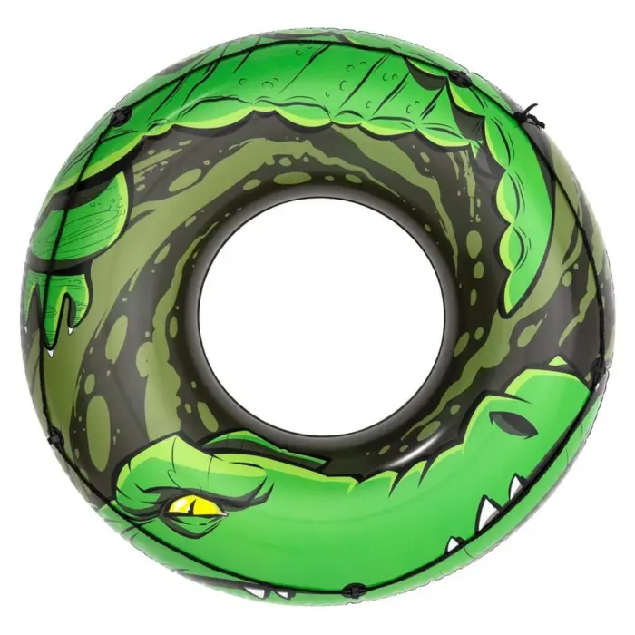 Bestway River Gator swim ring with crocodile design, Ø119 cm