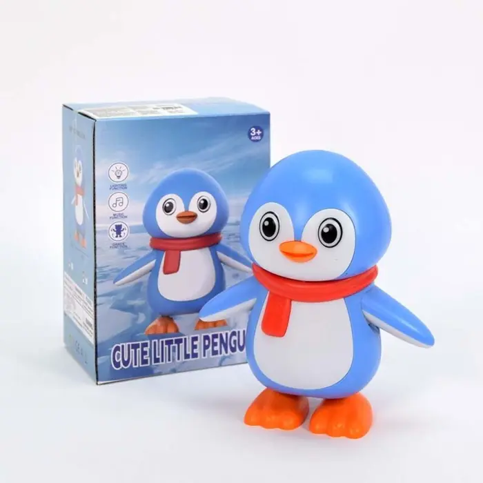 Pinguin me bateri Cute Little Penguin, lodër muzikore që lëviz