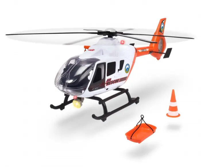 Dickie Toys Хеликоптер за спасување 64 cm со витло, светло и звук