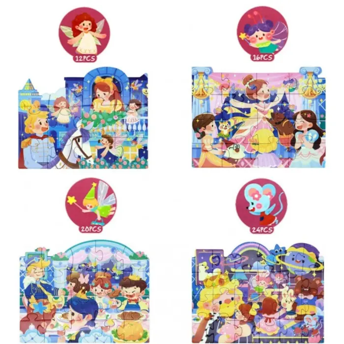 PlayfulMario сет сложувалки Princess Castle 4 во 1, вкупно 72 делови – слика 4