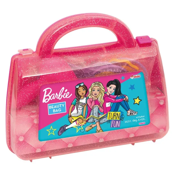 Dede Козметички сет Barbie во чантичка со рачка, розов – слика 2