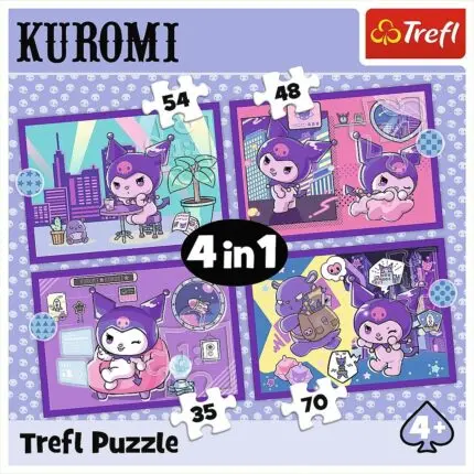 Trefl Kuromi from Hello Kitty and Friends 4-in-1 puzzle, 35, 48, 54 and 70 pieces – image 2