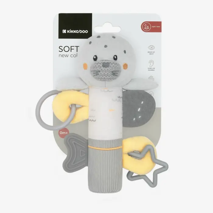 Kikka Boo Мека активити играчка Seally Me со свирче и глодалка, 26 cm