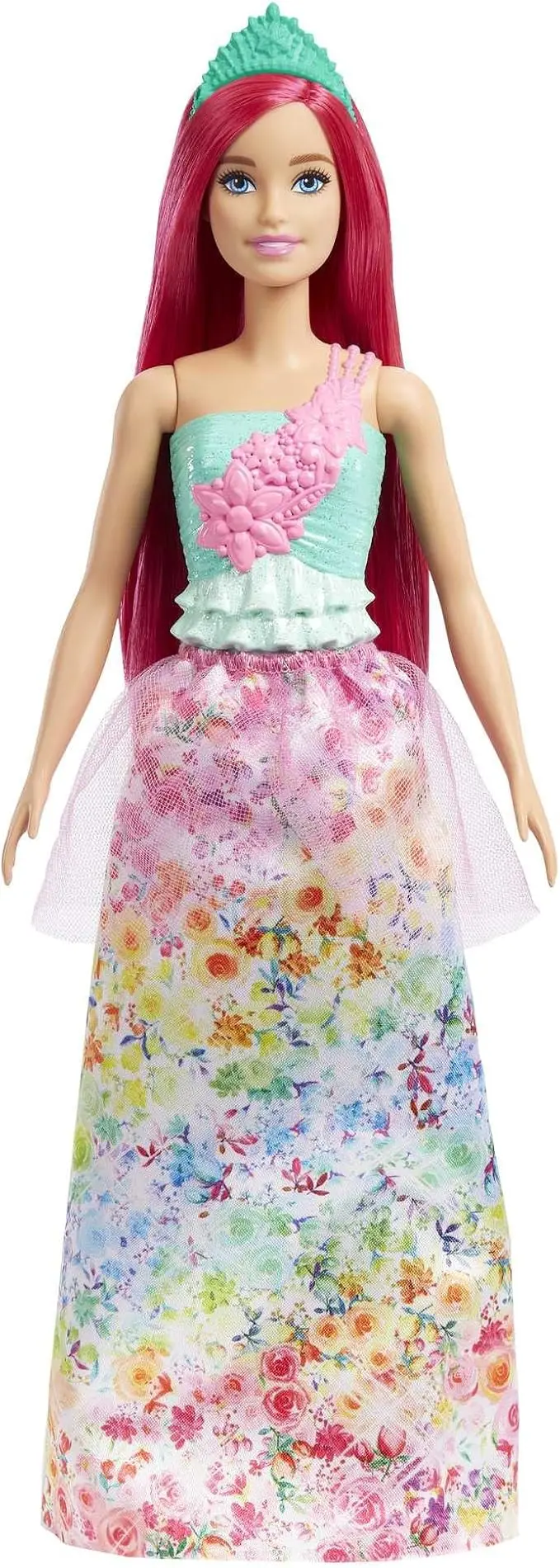 Barbie Dreamtopia Royal doll with a sparkly top, royal skirt and hair accessories
