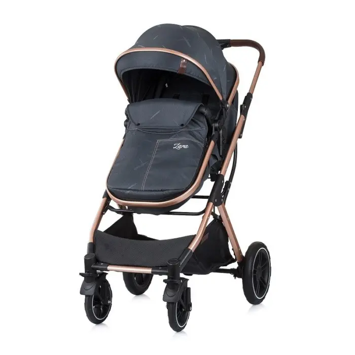 Karrocë kombinuese CHIPOLINO Zara 2 në 1, deri në 22 kg, antracit, KKZAT02201AN