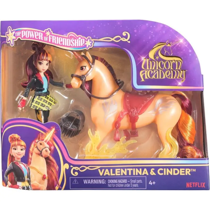 Unicorn Academy Кукла Valentina и еднорог Cinder, сет The Power of Friendship – слика 2