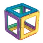 Kube magnetike shumëngjyrëshe puzzle