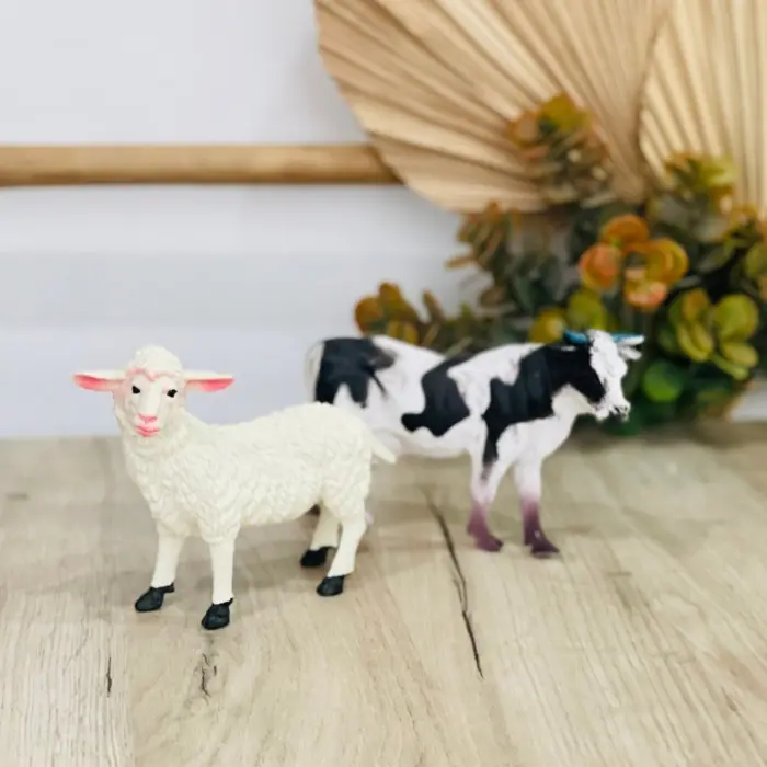 Сет фигури домашни животни Playset Farm, 6 реалистични животни – слика 2