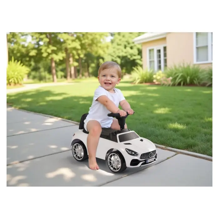 Kids' push ride-on car Dolu Ride On Car, white
