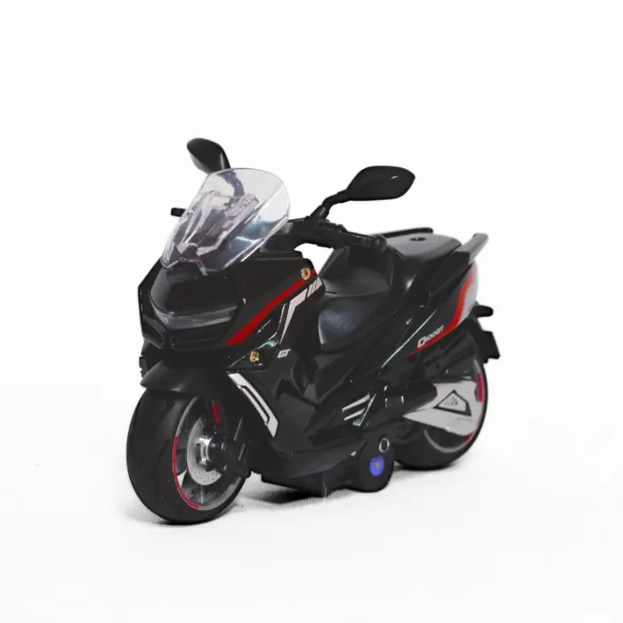 Metal motorcycle model in a clear display box, 12.5 cm – image 3