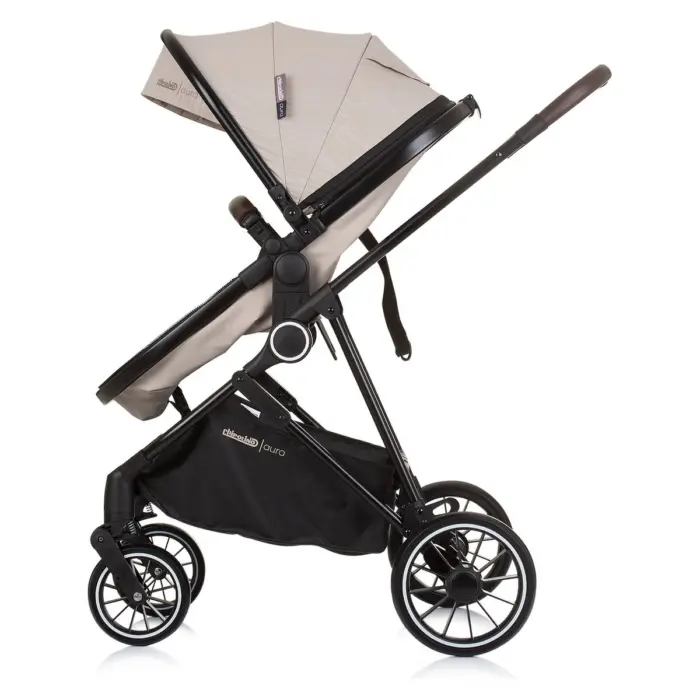 Chipolino Aura 2-in-1 baby stroller, Macadamia