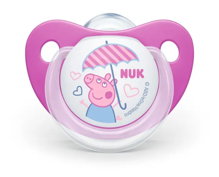 NUK Силиконска цуцла лажалка Peppa Pig, 0–6 месеци, 2 парчиња (асортиман) – слика 3