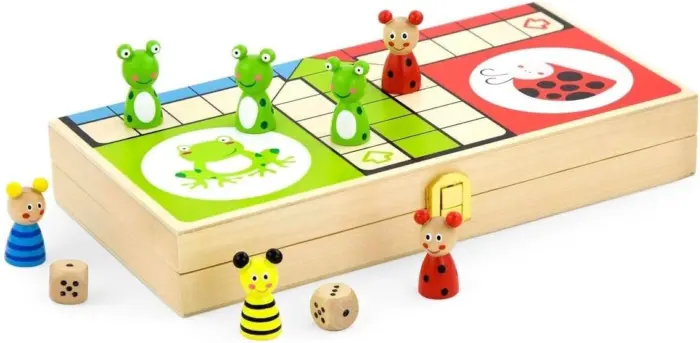 Wooden game “Don't Get Angry” (Ludo) – Viga Toys (50064)