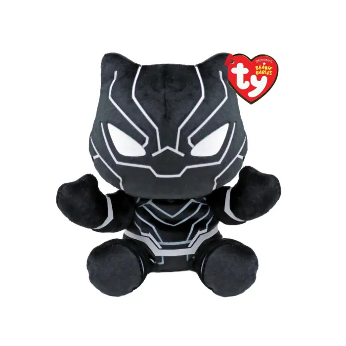 Ty Beanie Babies Marvel мек плишан Црниот Пантер, 15 cm