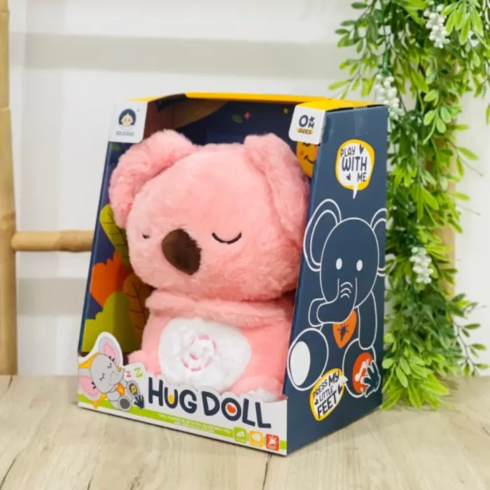 Плишана коала што дише, со смирувачко светло и звуци, Hug Doll – слика 3
