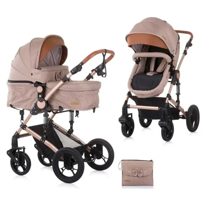 Karrocë kombinuese CHIPOLINO Camea 2 në 1, deri në 15 kg, humus, KKCA02202HU