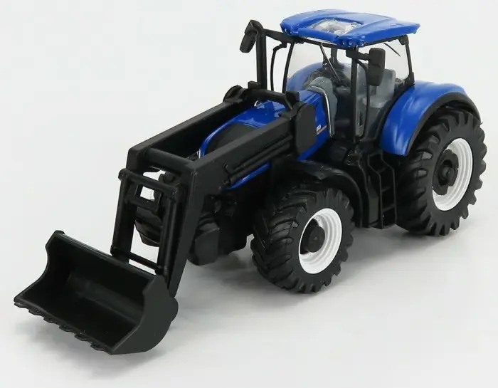 Bburago Farm метален трактор со преден утоварувач 10 cm, асортиман – слика 4