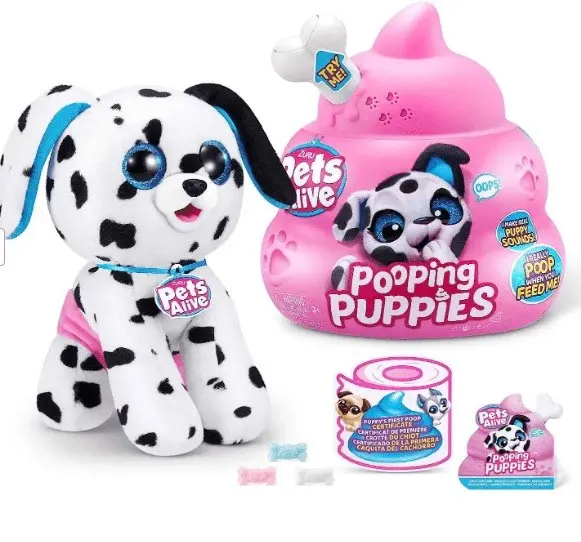 ZURU Pets Alive Интерактивно кученце изненадување Pooping Puppies (асортиман) – слика 2
