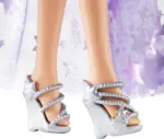 Kukull Barbie “Malibu” me 2 kafshë fantastike dhe fustan – nga seria Touch of Magic, me flokë të gjatë vjollcë