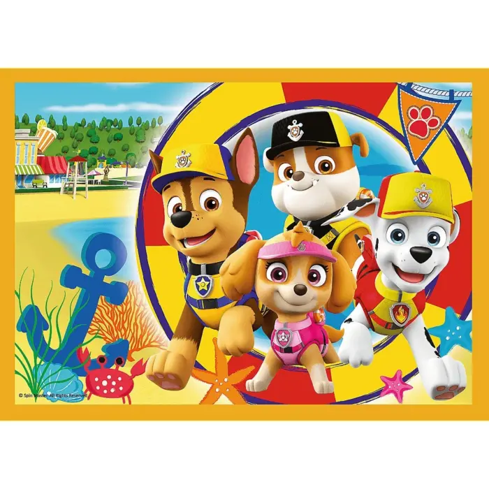 Trefl Сложувалка 4 во 1 Paw Patrol на одмор, 35, 48, 54 и 70 парчиња – слика 3