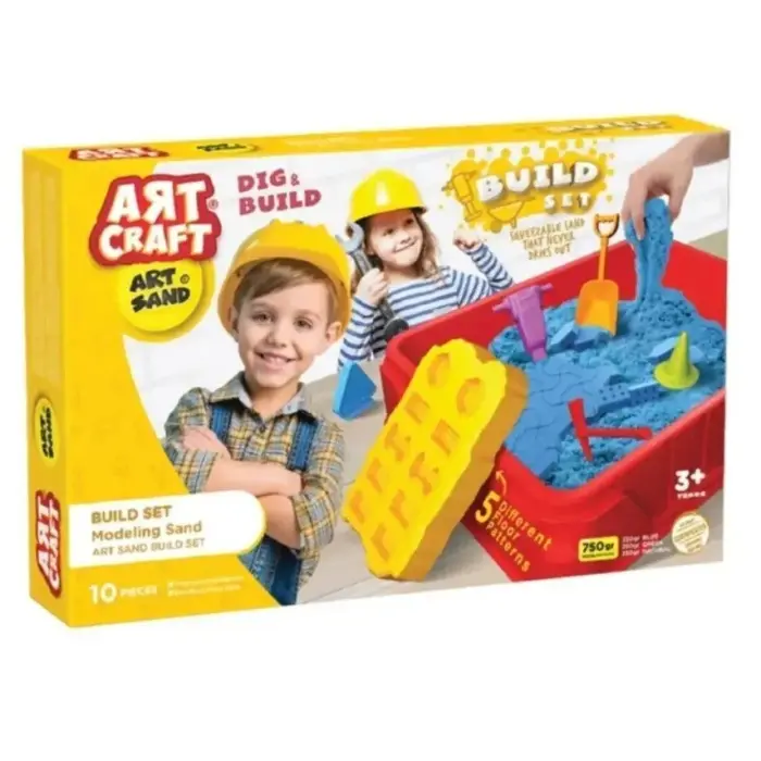 Dede Песок за моделирање ART CRAFT Build Set, 750 g, 10 делови