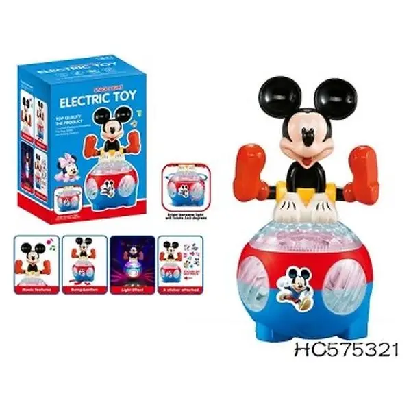 Battery-Powered “Mickey Mouse” Figure Spinning dancing figure · lights and music · Age 3+