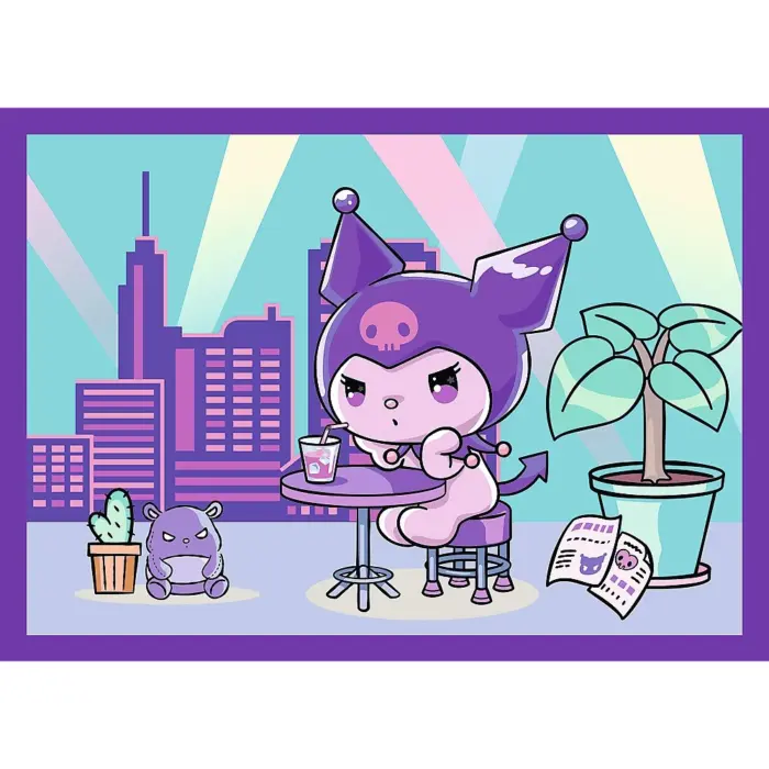 Trefl Puzzle 4 në 1 Kuromi nga Hello Kitty and Friends, 35, 48, 54 dhe 70 pjesë – foto 6
