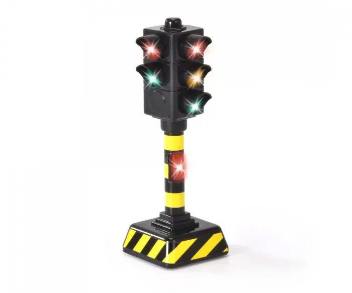 Dickie Toys Toy traffic light 12 cm with light and sound